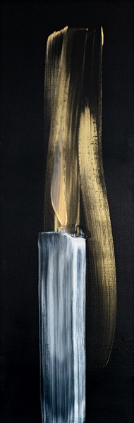 《천계의 빛 No.17》 2017, Acrylic on canvas, 170×55cm